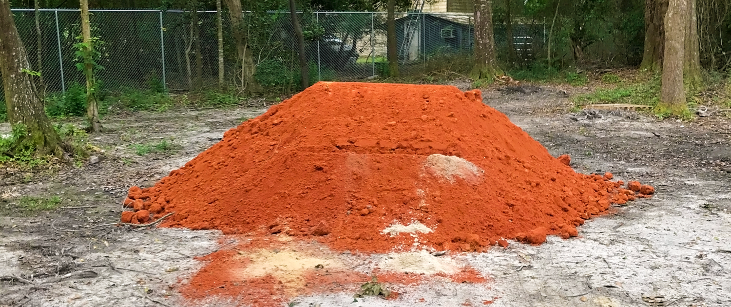 Soil Delivered to Construction Site